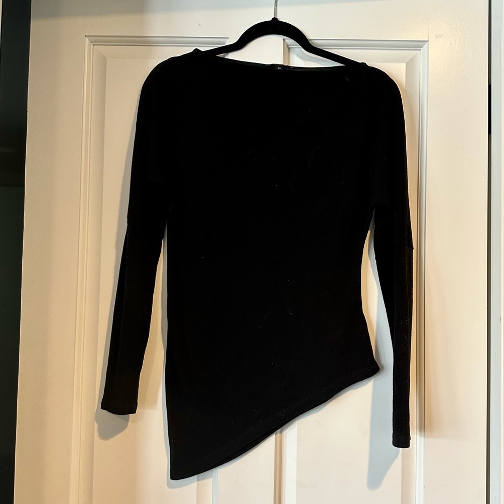 Stella & Dot asymmetrical black sweater, EUC, size XS